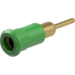 4 mm socket, round plug connection, mounting Ø 8.2 mm, green, 64.3012-25