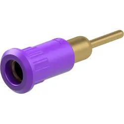 4 mm socket, round plug connection, mounting Ø 8.2 mm, purple, 64.3012-26