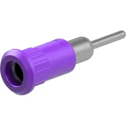 4 mm socket, round plug connection, mounting Ø 8.2 mm, purple, 64.3011-26