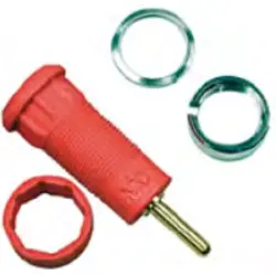 1.5 mm panel socket, round plug connection, mounting Ø 10.5 mm, yellow, 65.3300-24