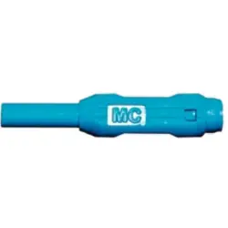 2 mm jack, solder/crimp connection, 0.25-0.5 mm², blue, 65.3349-23
