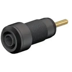 2 mm panel socket, round plug connection, mounting Ø 10.5 mm, white, 65.3304-29