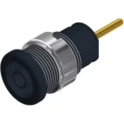 4 mm panel socket, screw connection, mounting Ø 12.2 mm, CAT III, blue, 972359102