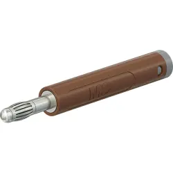 4 mm plug, crimp connection, 1.0 mm², brown, 64.2052-27