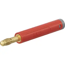 4 mm plug, crimp connection, 1.0 mm², red, 64.2053-22