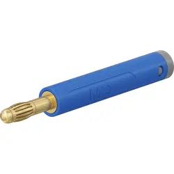 4 mm plug, crimp connection, 1.0 mm², blue, 64.2053-23