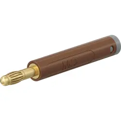4 mm plug, crimp connection, 1.0 mm², brown, 64.2053-27