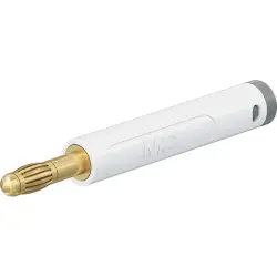 4 mm plug, crimp connection, 1.0 mm², white, 64.2053-29