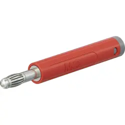 4 mm plug, crimp connection, 2.5 mm², red, 64.2054-22