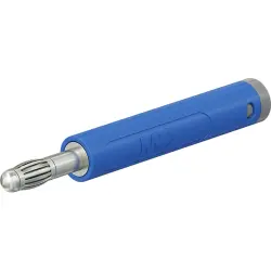 4 mm plug, crimp connection, 2.5 mm², blue, 64.2054-23