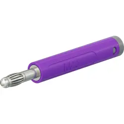 4 mm plug, crimp connection, 2.5 mm², purple, 64.2054-26