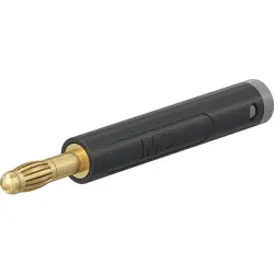 4 mm plug, crimp connection, 2.5 mm², black, 64.2055-21
