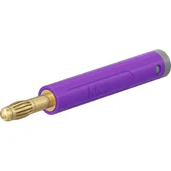 4 mm plug, crimp connection, 2.5 mm², purple, 64.2055-26