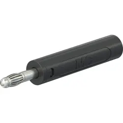 4 mm plug, screw connection, 2.5 mm², black, 64.2056-21