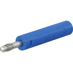 4 mm plug, screw connection, 2.5 mm², blue, 64.2056-23