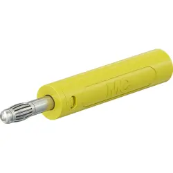 4 mm plug, screw connection, 2.5 mm², yellow, 64.2056-24