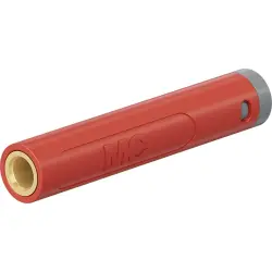 4 mm socket, crimp connection, 1.0 mm², mounting Ø 8 mm, red, 64.2063-22