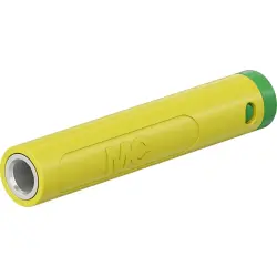 4 mm socket, crimp connection, 2.5 mm², mounting Ø 8 mm, green, 64.2064-25