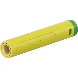 4 mm socket, crimp connection, 2.5 mm², mounting Ø 8 mm, green, 64.2065-25