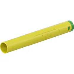 4 mm plug, crimp connection, 2.5 mm², CAT II, CAT III, yellow/green, 66.2045-20