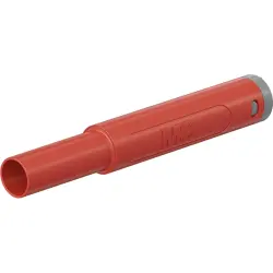 4 mm plug, crimp connection, 2.5 mm², CAT II, CAT III, red, 66.2046-22