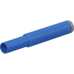 4 mm plug, crimp connection, 2.5 mm², CAT II, CAT III, blue, 66.2046-23