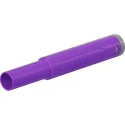 4 mm plug, crimp connection, 2.5 mm², CAT II, CAT III, purple, 66.2046-26