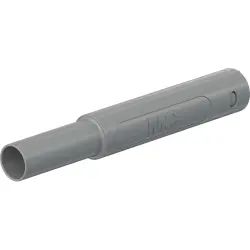 4 mm plug, crimp connection, 2.5 mm², CAT II, CAT III, gray, 66.2046-28