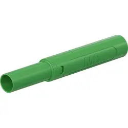 4 mm plug, screw connection, 2.5 mm², CAT II, CAT III, green, 66.2047-25