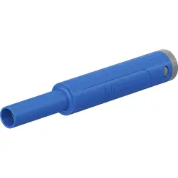 4 mm socket, solder connection, 2.5 mm², mounting Ø 9.6 mm, CAT II, CAT III, blue, 66.2050-23