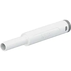 4 mm socket, solder connection, 2.5 mm², mounting Ø 9.6 mm, CAT II, CAT III, white, 66.2050-29