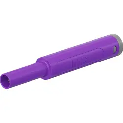 4 mm jack, solder connection, 2.5 mm², CAT II, CAT III, purple, 66.2051-26