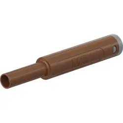 4 mm jack, solder connection, 2.5 mm², CAT II, CAT III, brown, 66.2051-27