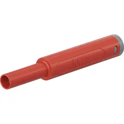 4 mm jack, crimp connection, 1.0 mm², CAT II, CAT III, red, 66.2052-22