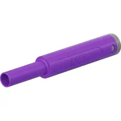 4 mm jack, crimp connection, 1.0 mm², CAT II, CAT III, purple, 66.2052-26