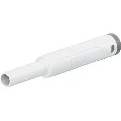 4 mm jack, crimp connection, 1.0 mm², CAT II, CAT III, white, 66.2052-29