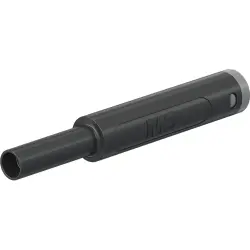 4 mm socket, crimp connection, 1.0 mm², mounting Ø 9.6 mm, CAT II, CAT III, black, 66.2053-21