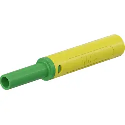 4 mm socket, screw connection, 2.5 mm², mounting Ø 9.6 mm, CAT II, CAT III, yellow/green, 66.2054-20