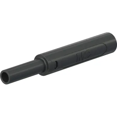 4 mm socket, screw connection, 2.5 mm², mounting Ø 9.6 mm, CAT II, CAT III, black, 66.2054-21 - 1