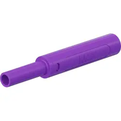 4 mm socket, screw connection, 2.5 mm², mounting Ø 9.6 mm, CAT II, CAT III, purple, 66.2054-26