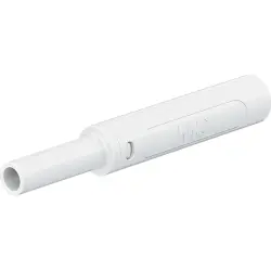 4 mm socket, screw connection, 2.5 mm², mounting Ø 9.6 mm, CAT II, CAT III, white, 66.2054-29