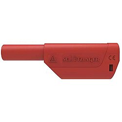 4 mm plug, solder connection, 2.5 mm², CAT II, red, SFK 8500 L AU / AS / RT