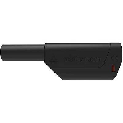 4 mm plug, solder connection, 2.5 mm², CAT II, black, SFK 8500 L AU / AS / SW - 1