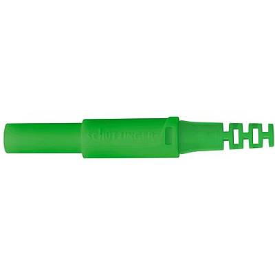 4 mm jack, solder connection, 2.5 mm², CAT II, green, SKU 30 L NI / OK / GN - 1