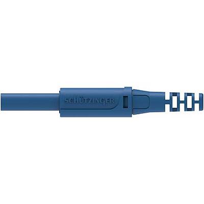 4 mm jack, solder connection, 2.5 mm², CAT II, blue, SKU 30 L NI / OK / BL - 1