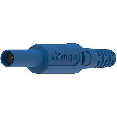 4 mm jack, solder connection, 2.5 mm², CAT II, blue, SKU 30 L NI / OK / BL - 2