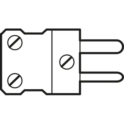 Faston plug, 120 °C, thermocouple type K, NST1200-K-GE - 1
