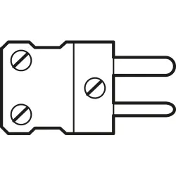 Faston plug, 120 °C, thermocouple type K, NST1200-K-GE