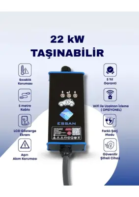 22 Kw Taşınabilir Elektrikli Araç Şarj Cihazı - 1