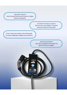 22 Kw Taşınabilir Elektrikli Araç Şarj Cihazı - 2